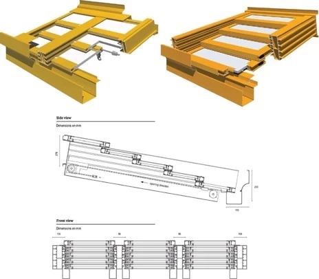 aluminum rolling roof TS